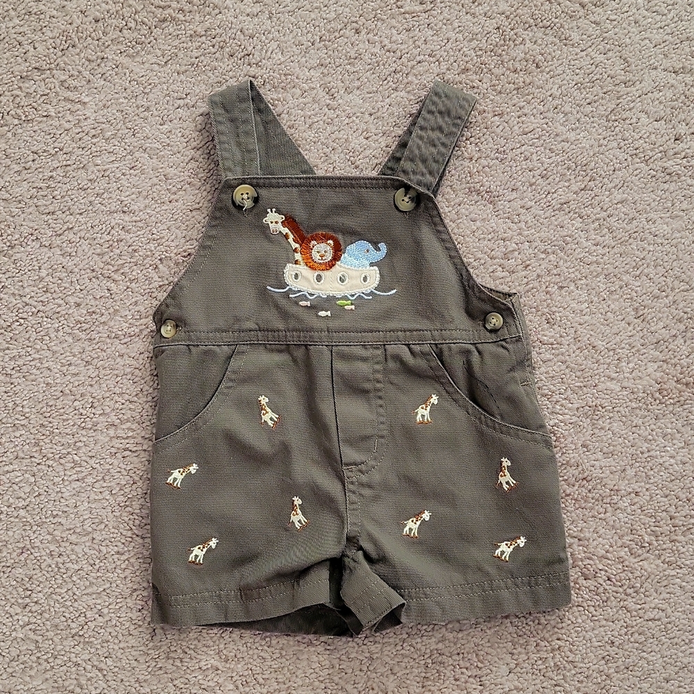 Infant Animal Overall Shorts
